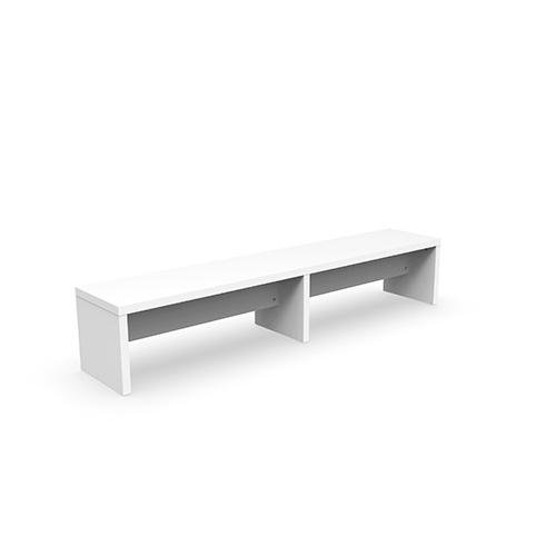 Benches 2100mm Width Snow White Set of 2