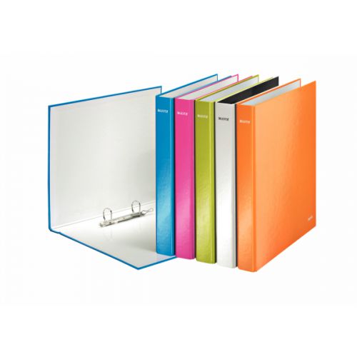 Pack of 10 Leitz Wow A4 Plus 25mm Assorted 2 D-Ring Binder 42410099