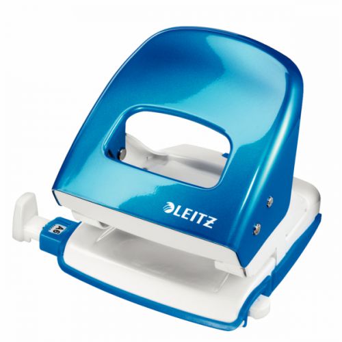 Leitz 5008 WOW 2 Hole Punch Metal 30 Sheet Blue 50081036  | County Office Supplies