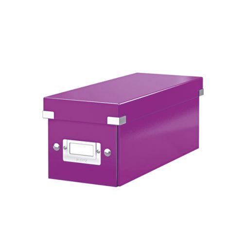Leitz Click & Store CD Storage Box Purple 60410062  | County Office Supplies