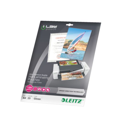 Leitz Laminator Pouch A4 250 Micron [Pack 25] Ref 74820000