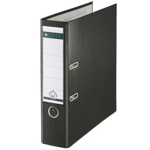 Leitz 180 Lever Arch File Poly 80mm Foolscap Black (Pack of 10) 11101095