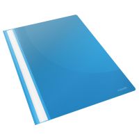 Esselte Vivida Report Flat Bar File Polypropylene Clear Front A4 Blue Ref 28322 [Pack 25]