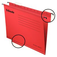 Esselte Classic Foolscap Suspension File Board 15mm V Base Red (Pack 25) 90336