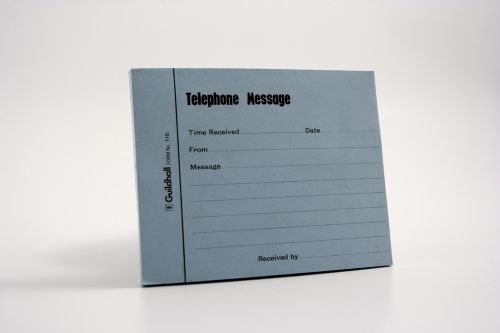 Exacompta Guildhall Message Pad 100 Sheet 127x102mm Blue Pack of 5 1571