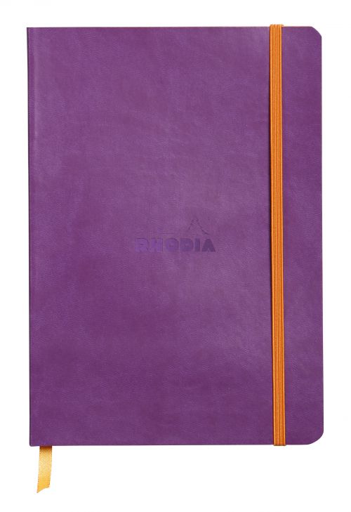 Rhodiarama Soft Cover Notebook 160 Pages A5 Purple 117410C