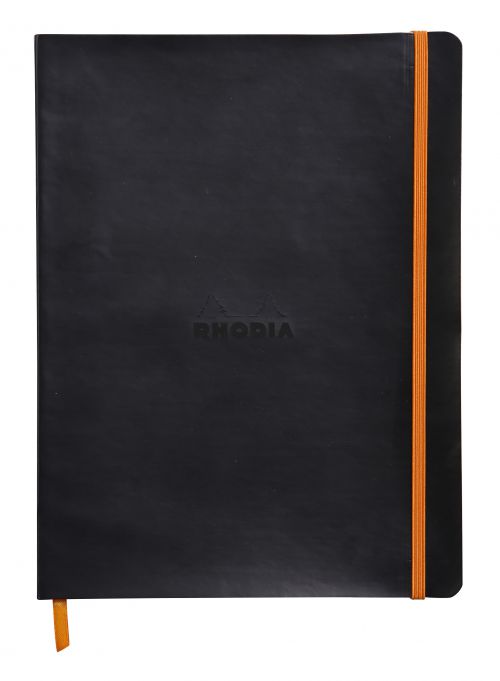 Rhodiarama Soft Cover Notebook 160 Pages B5 Black 117502C