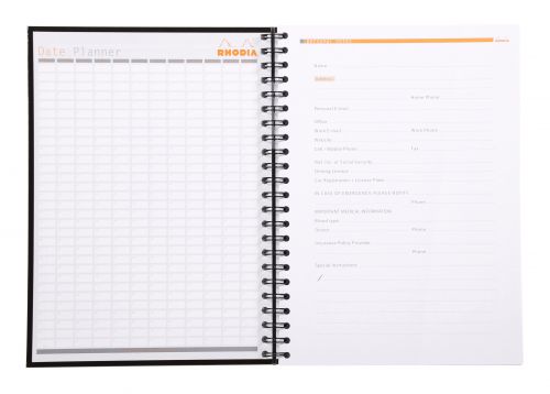66707EX - Rhodia A4 Wirebound Hard Cover Notebook Ruled 160 Pages (Pack 3) 119232C