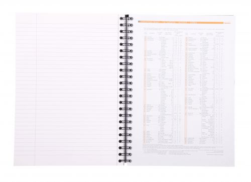 Rhodia WireBound A4 Hard Bound Book Feint Ruled Margin 90gsm 160 Pages Notebooks PD9743