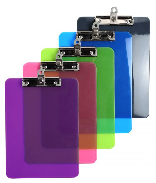 Exacompta Iderama PP Clipboards A4 Pack of 10 Assorted