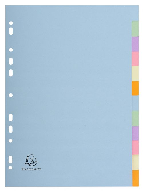 20539EX | Recycled pastel card dividers, offering excellent value for money.