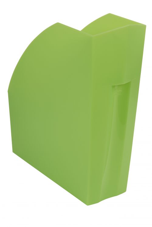 Exacompta Iderama A4+ Magazine File Lime (W110 x D346 x H320mm) 18097D