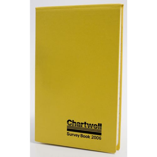 Chartwell Survey Field Book Weather Resistant 130x205mm Lined with 2 Red Centre Lines 160 Pages Yellow 2006Z