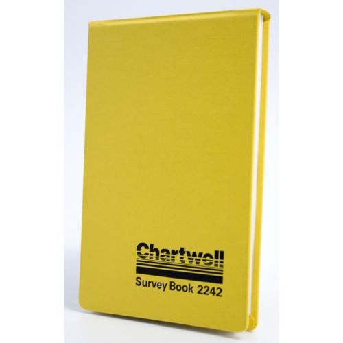 Chartwell Survey Dimension Book Weather Resistant 106x165mm Lined Numbered 1 Up Each Opening 160 Pages Yellow - 2242Z