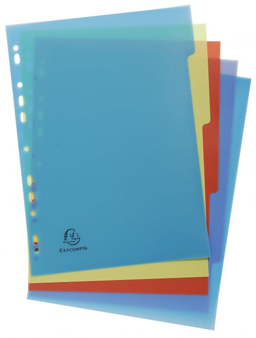 Exacompta Forever Recycled Polypropylene 5 Part Dividers A4 2705E