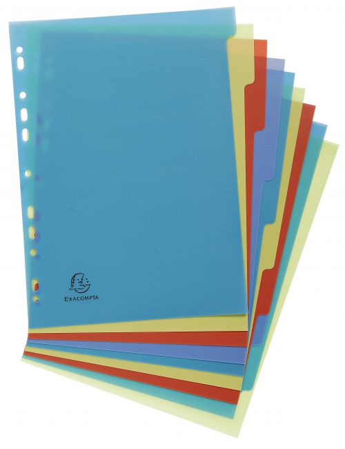 Exacompta Forever Recycled Polypropylene 10 Part Dividers A4 2710E