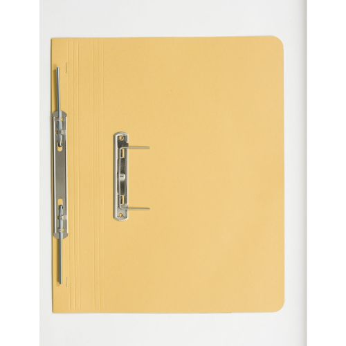 Guildhall Transfer Spring Files 300gsm 38mm Foolscap Yellow Transfer Files SS7122