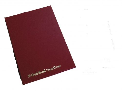 Guildhall Headliner Account Book 38 Series 6 Cash Column 80 Pages 298x203mm Ref 38/6Z