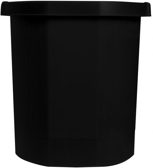 Exacompta Forever Waste Bin Black 435014D