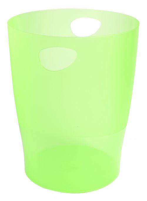 Exacompta Iderama 15 Litre Waste Bin Lime (D263 x H335mm) 45397D