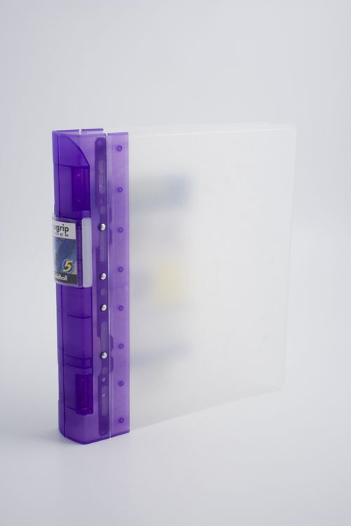 Guildhall GLX Ergogrip Ring Binder Polypropylene 8 Prongs Making 4 x 55mm Rings A4 Lilac (Pack 2) - 4544Z