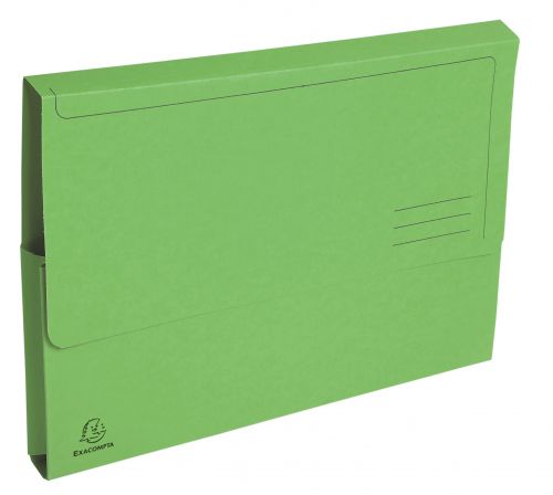 Forever Document Wallet A4 290gsm Green PK50