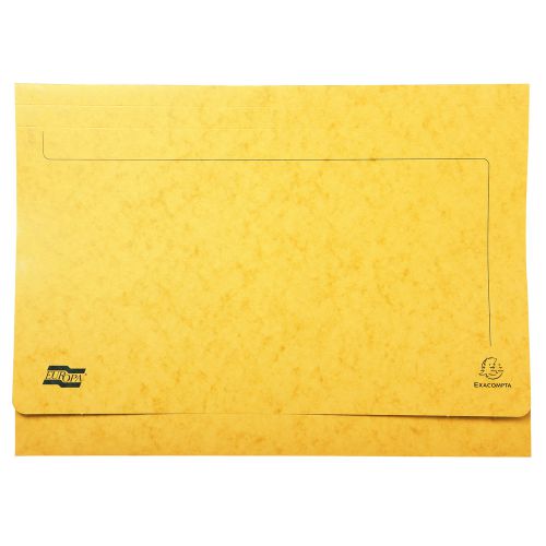 Europa Document Wallet Manilla A3 Half Flap 225gsm Assorted (Pack 25) - 4780