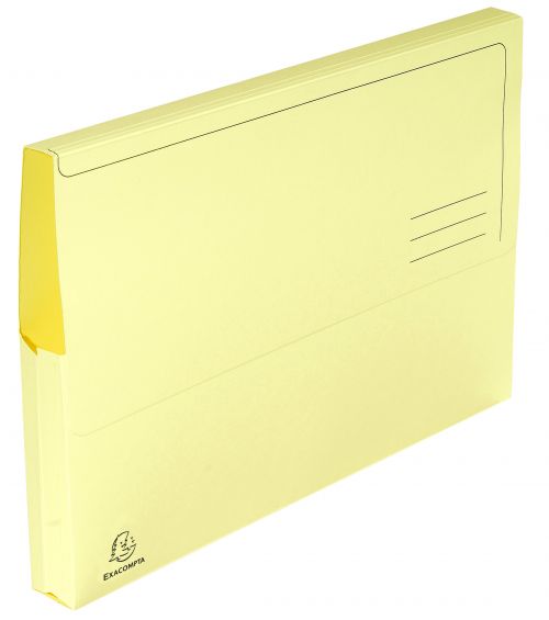 GH47970 | These Exacompta SUPER document wallets are made from durable 210gsm manilla and feature a flap for security of contents. The wallet has a 32mm gusset suitable for holding and protecting A4 documents. This pack contains 10 wallets in assorted pastel colours from the SUPER range.