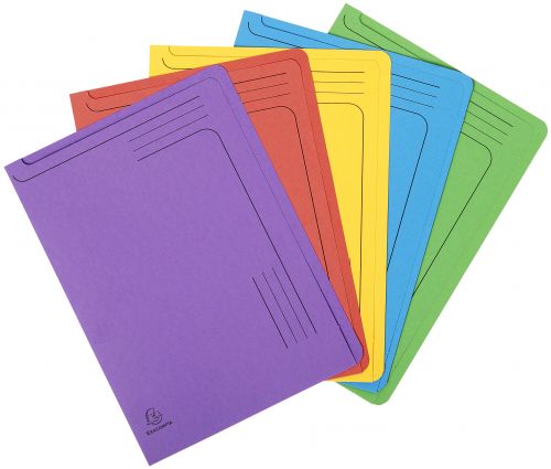 Exacompta Forever Slip Files 290gsm A4 Assorted Colours (Pack 5) - 48000E 21916EX Buy online at Office 5Star or contact us Tel 01594 810081 for assistance