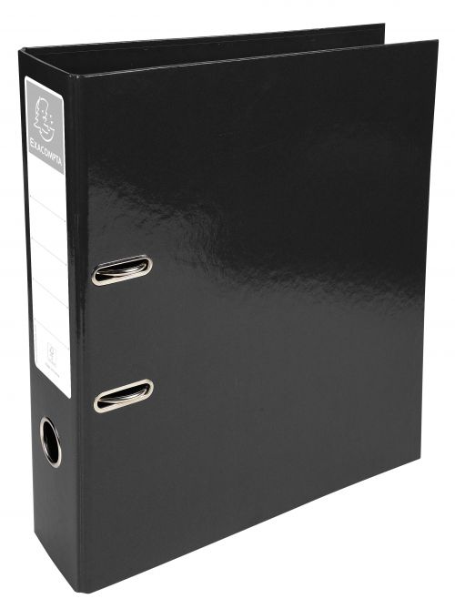 Exacompta Iderama Prem Touch Lever Arch File Paper on Board A4 70mm Spine Width Black (Pack 10) - 53621E