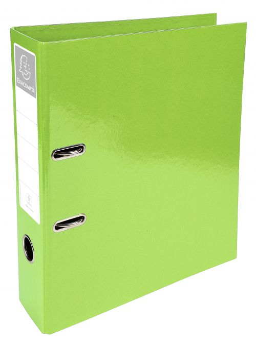 Iderama Lever Arch File 32x30cm 70mm Spine Lime Green PK10