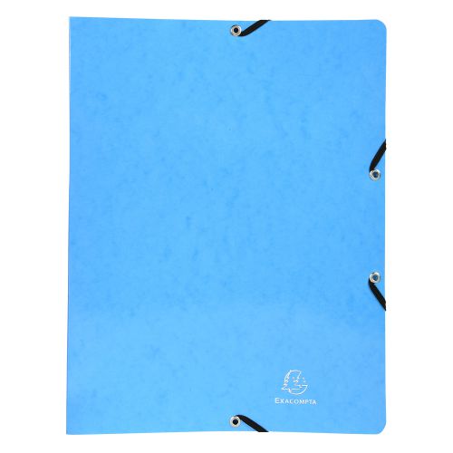 Iderama 2-Ring Binder w/Elastic 32x25cm 15mm L/Blue PK20