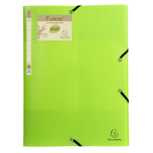 Exacompta Forever Elasticated 3 Flap Folder Assorted (Pack of 15) 551570E