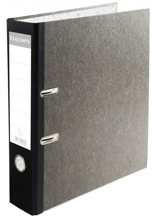 Lever Arch File A4 Marbled/Black Spine