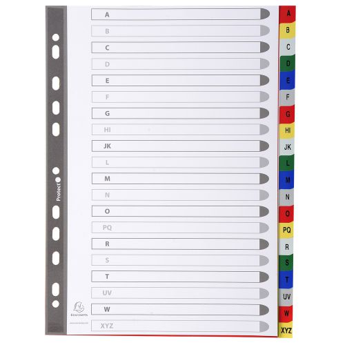 Personalisation made easy with Kreaman®.  These A4 indices are printed white with coloured tabs and feature printable index page for easy identification of contents.