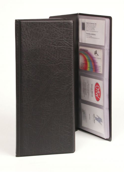 Exacompta Guildhall Classic Business Card Holder 128 Card Black CBC4P