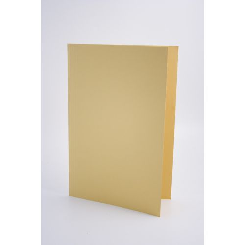 Guildhall Square Cut Folders Manilla Foolscap 315gsm Yellow (Pack 100)