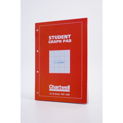 Chartwell 2/10/20mm Graph Pad A4 50 Leaf J34B