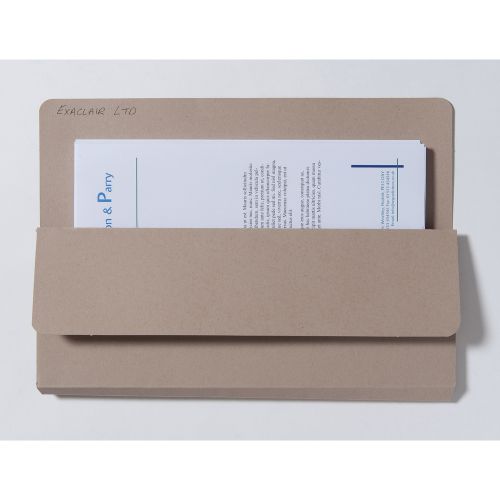 Exacompta Guildhall Open Top Wallet 315gsm Buff (Pack of 50) OTW-BUFZ - Exacompta - GH14140 - McArdle Computer and Office Supplies