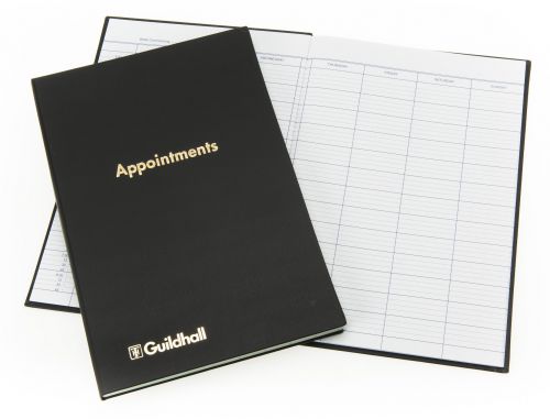 Guildhall Appointments Book 298x203mm 104 Pages Blue T1197Z Desk Diaries 65923EX