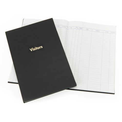 Exacompta Guildhall Company Visitors Book 160 Pages Black 1809 GHT253 Buy online at Office 5Star or contact us Tel 01594 810081 for assistance