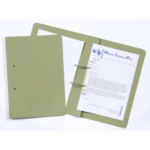 Exacompta Transfer File Manilla Foolscap Green 285gsm (Pack 25) TFM-GRNZ Exacompta