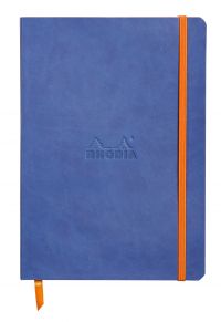 Rhodiarama A5 Soft Cover Casebound Notebook Ruled 160 Pages Sapphire Blue