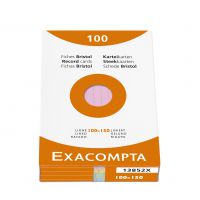 Exacompta Record Cards Lined 100x150mm Assorted 13852X (PK100)
