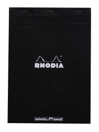 Rhodia A4 No 18 dotPad Card Cover Matrix Dots Black 80 Sheets (Pack 5)