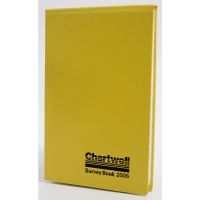 Chartwell Survey Field Book Weather Resistant 130x205mm Lined with 2 Red Centre Lines 160 Pages Yellow 2006Z