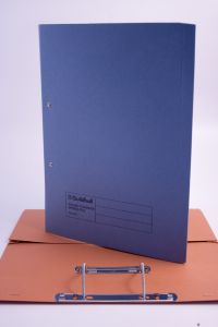Guildhall Transfer Spring File 420gsm Front Pocket Foolscap Blue Ref 211/6000Z [Pack 25]