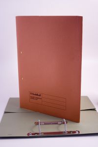 Guildhall Spring Pocket Transfer File Manilla Foolscap 420gsm Orange (Pack 25) - 211/6004Z