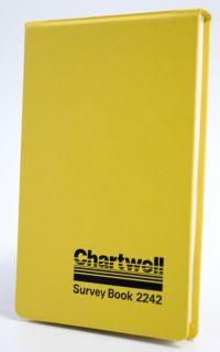 Chartwell Survey Dimension Book Weather Resistant 106x165mm Lined Numbered 1 Up Each Opening 160 Pages Yellow - 2242Z