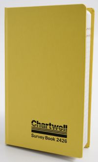Chartwell Survey Level Collimation Book Weather Resistant 192x120mm 160 Pages Yellow 2426Z